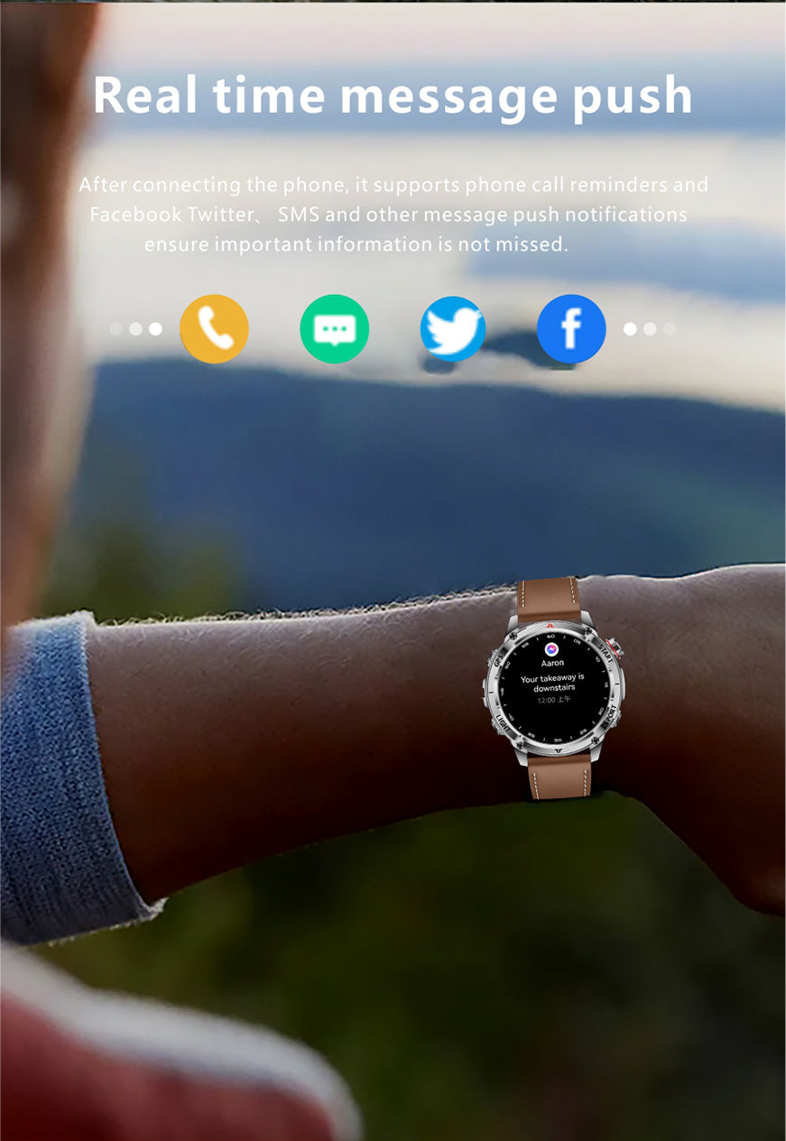 W10 Pro Smart Watch Bluetooth Call True Heart Rate Step Sleep IP68Deep Waterproof GPS Positioning and Three-Proof