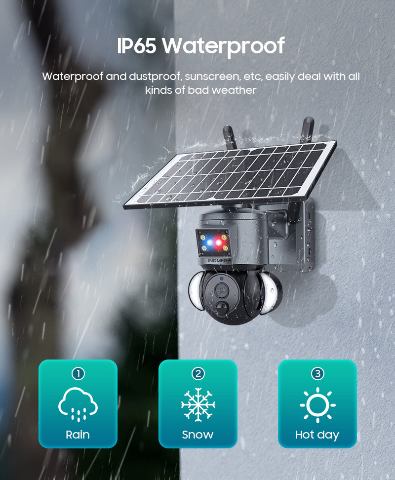 Popular 4G Solar-powered Camera Wireless WIFI Surveillance Camera Hd3MP Lighting Monitoring