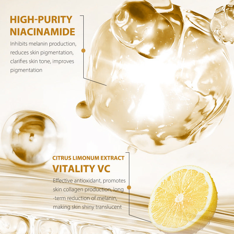 In Stock Full Green Lemon Vitamin VC Essence Niacinamide Facial Essence Export Wholesale