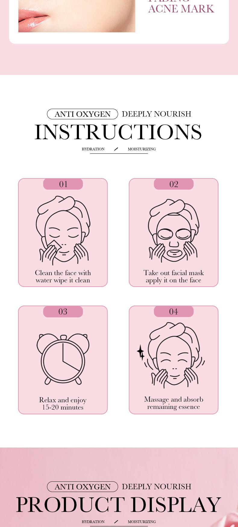 Full English Mask30gBIOAOUA Honey Hydrating Pearl Moisturizing Rose Snail Moisturizing  Foreign Trade Wholesale