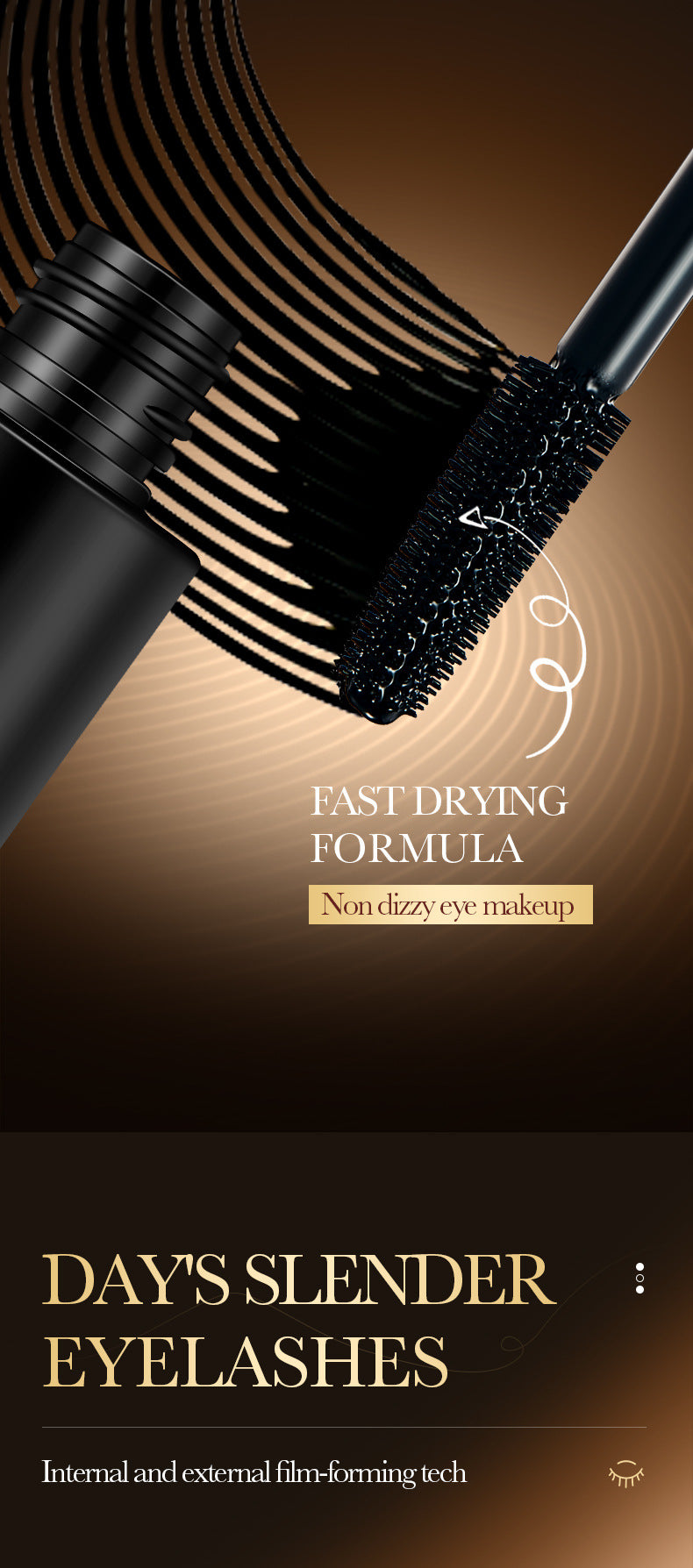 Makeup12g SADOER4D Curling Eyelashes Thick and Long Styling Mascara Cross-Border Foreign Trade Wholesale