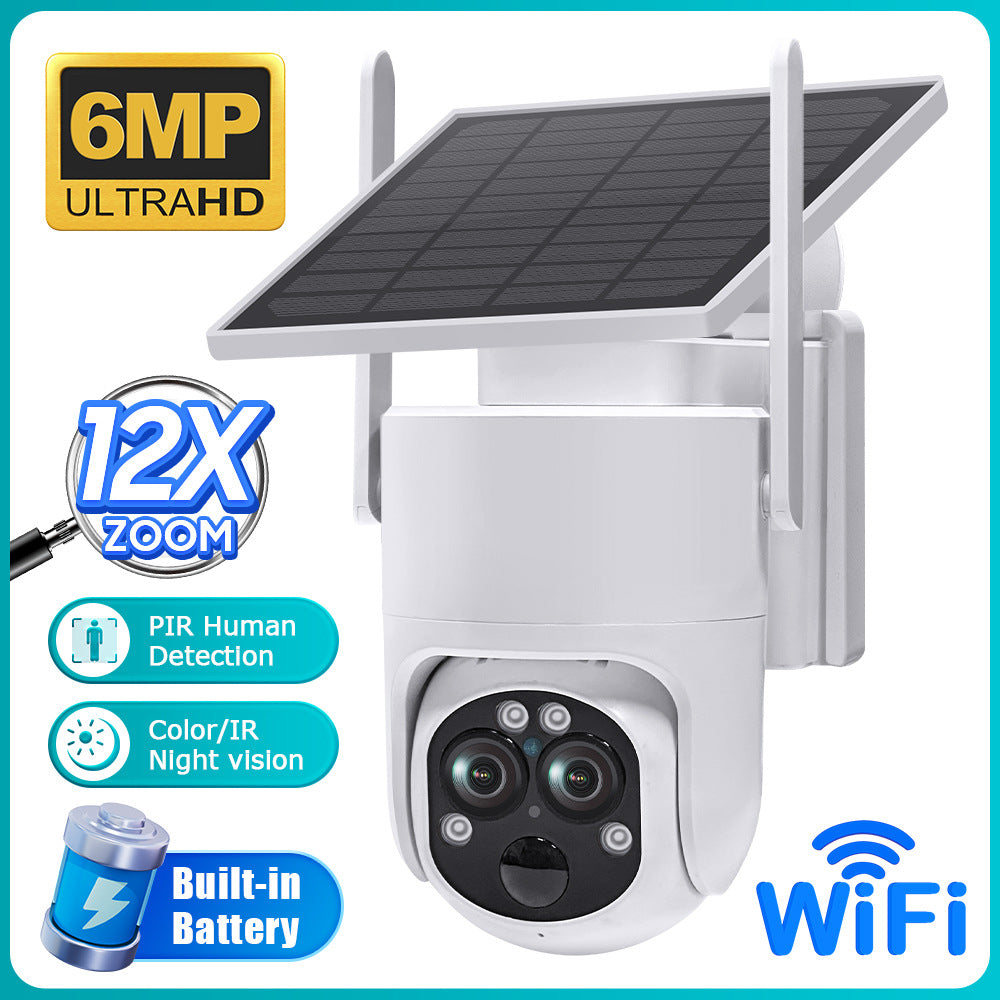 Outdoor4G Solar Camera Low Power Consumption122x Zoom Binoculars WiFi Full Color Night Vision Camera Wholesale
