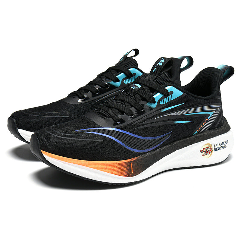 Summer Casual Men's Shoes Mesh Breathable Popcorn High Elastic Sports Shoes Men and Women Couple Shoes Sports Student Running Shoes