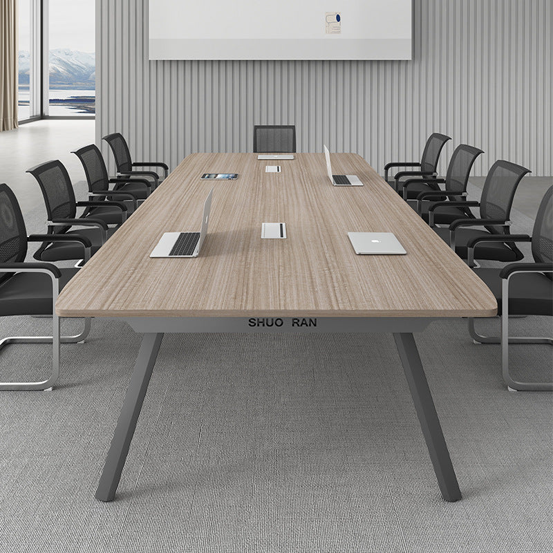 Conference Table Long Table Simple Modern Meeting Room Table and Chair Set Small Negotiation Training Table Long Office Desk Furniture