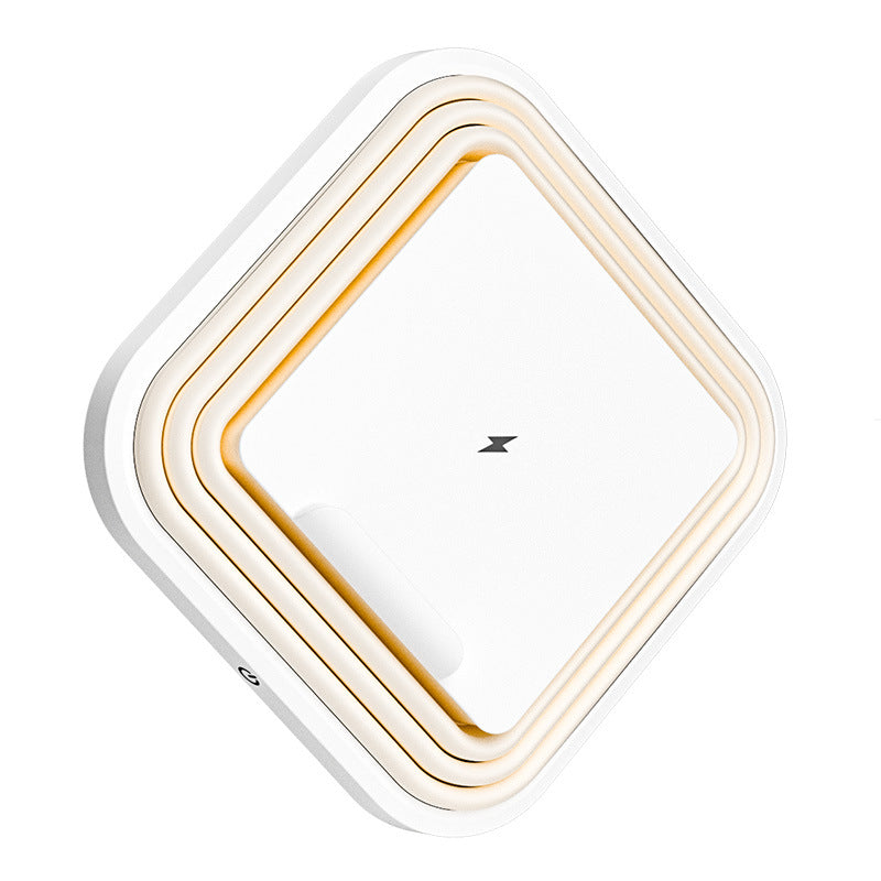 Multifunctional Storage15w Wireless Charging Bedroom Creative Eye Protection Sleeping Night Light Outdoor Night Market Stall Atmosphere Light