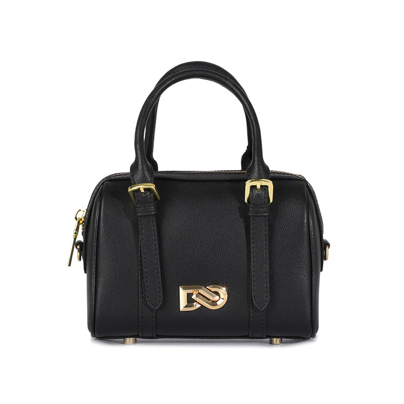 New Trendy Fashion Pillow Bag Women's Mini Boston Shoulder Crossbody Handbag Large Round Bucket Bag