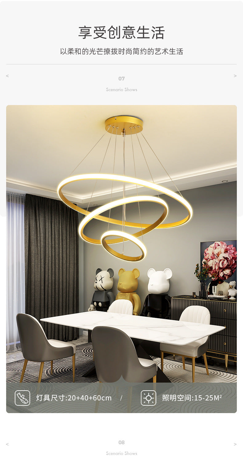 Living Room Pendant Light Modern Minimalist Lighting Internet Celebrity Light Luxury Nordic Lamp Creative Personality Bedroom Bar Counter Dining Room Pendant Light
