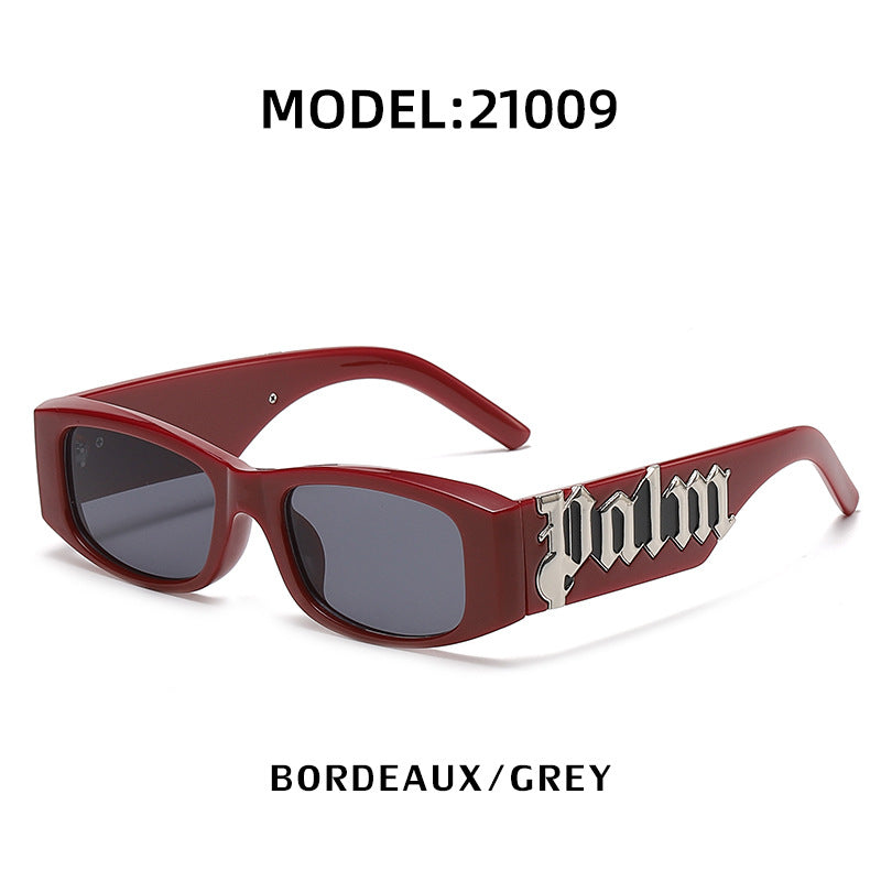 European and American Style Small Frame Sunglasses for Women Wholesale Fashion Wide Leg Sun Protection Sunglasses for Men UV Protection