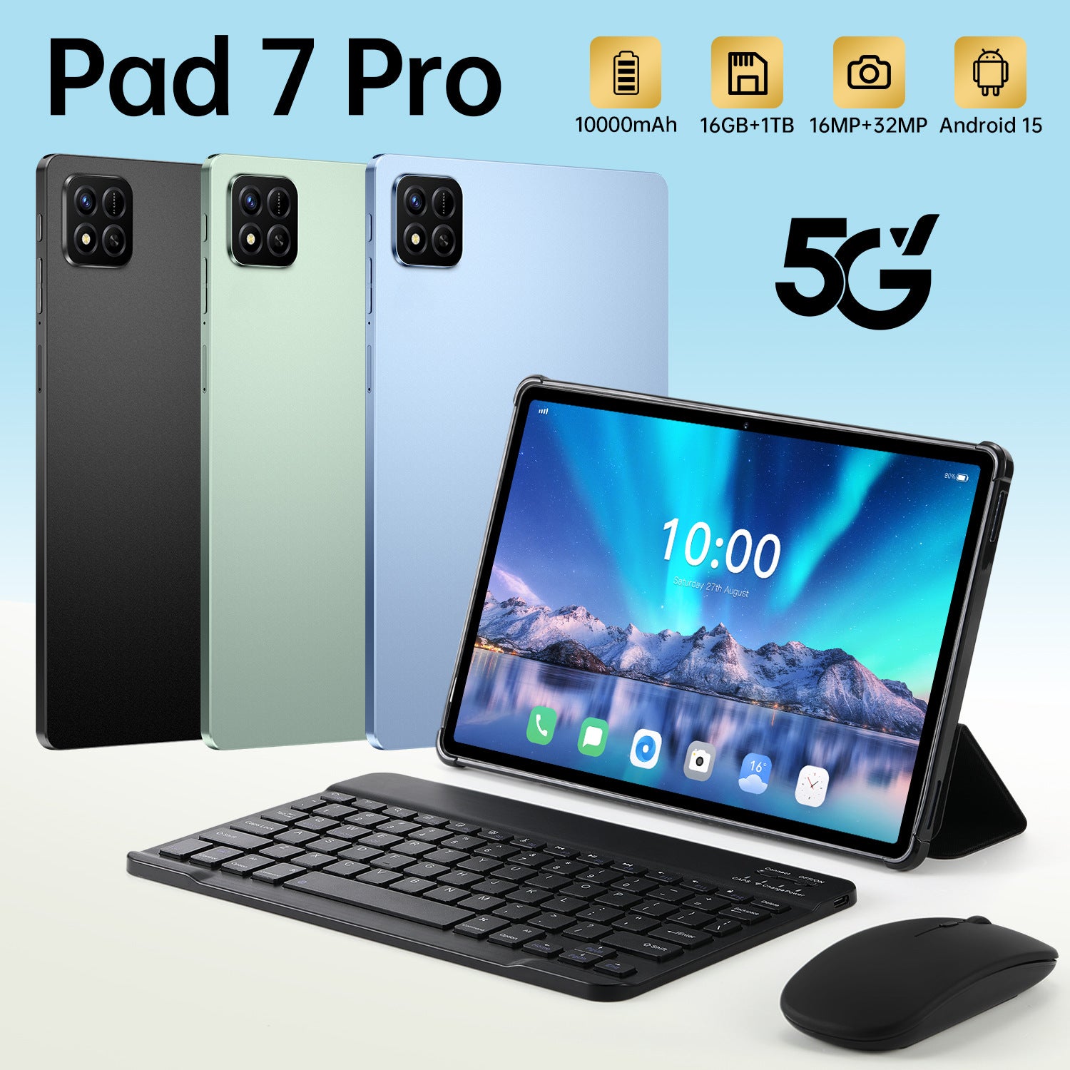 New Global Exclusive16+1T High Definition Screen Smart Tablet Pad 7 Pro Source Manufacturer