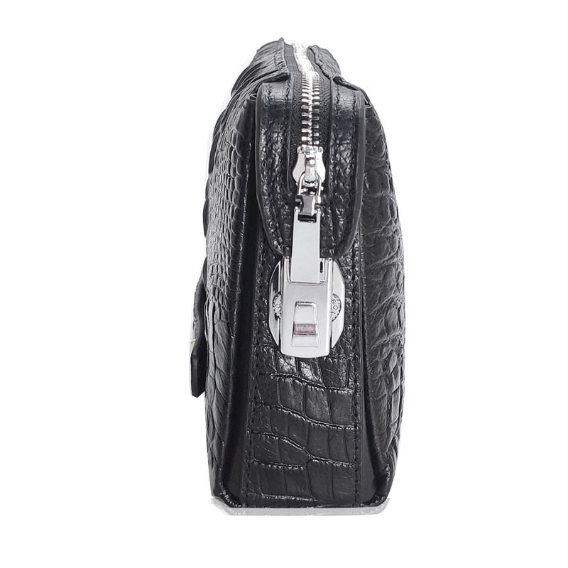 Wholesale New Men's Clutch Genuine Leather Men's Crocodile Pattern Clutch Men's Simple Anti-theft