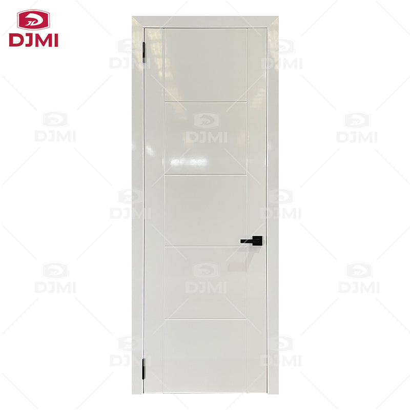 For Interior High Quality Modern Solid Core Wooden Prehung Interior Slab Doors White Casement Flush Door for House