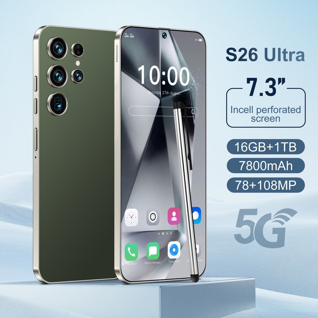 Popular S26 Ultra Android Intelligence5G Mobile Phone16+1T Large Memory Source Factory Available