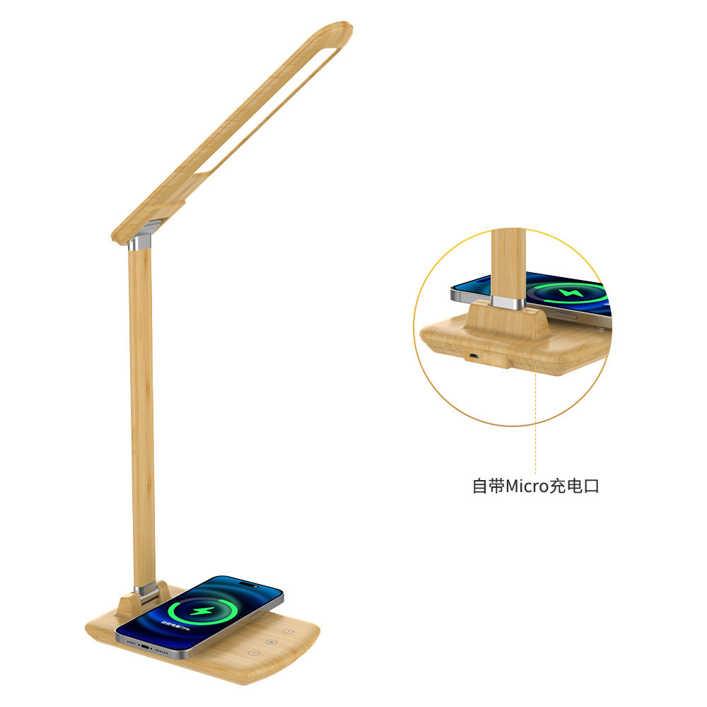 Smart Desk Lamp with Wireless Charging for Phones, Desk Lamp for Study, Bedroom, Children's Eye Protection, Office Gift Lamp