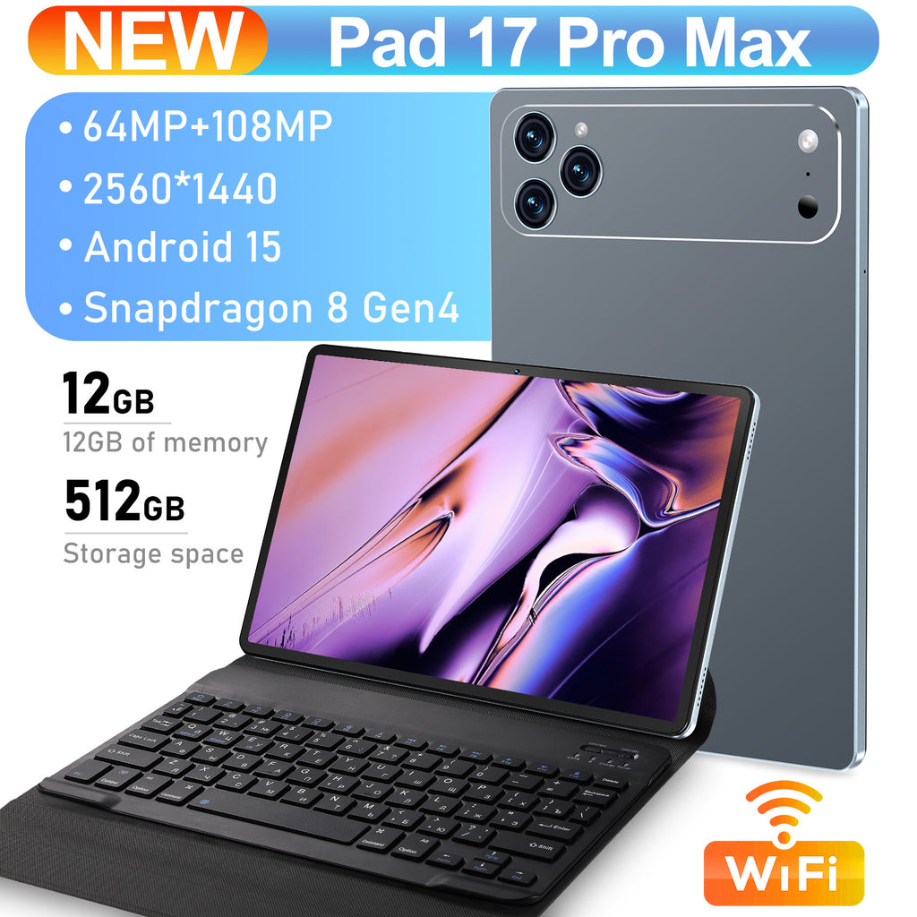 Pad 17 ProMax Android Smart Tablet PC12+512G Large Screen Eye Protection Tablet Manufacturer In Stock