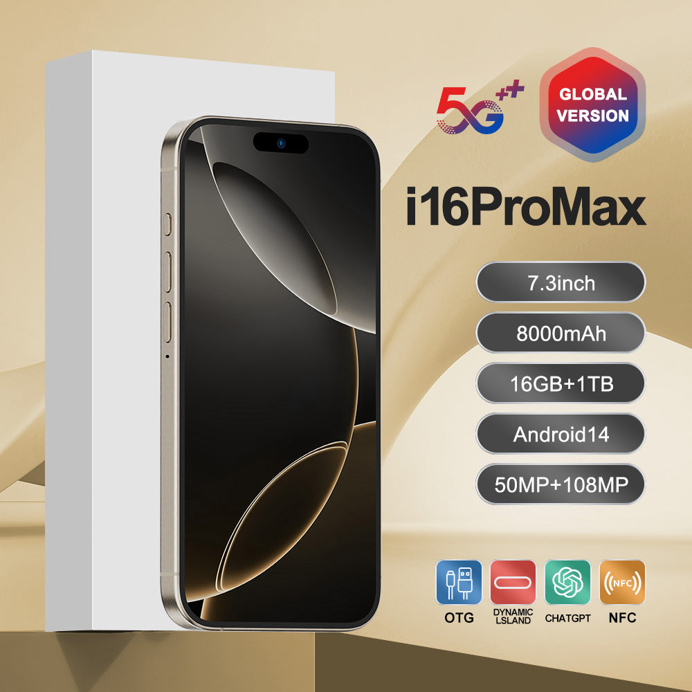 i16 ProMax Android Smartphone16+1T Shopee E-commerce(Popular)