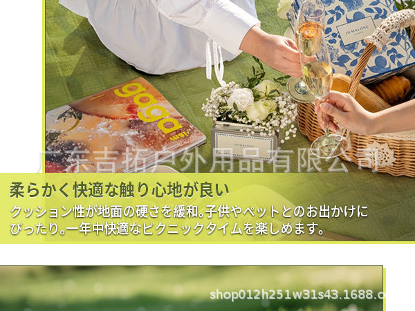 New Moisture-Proof Mat Outdoor Camping Thickened Picnic Mat Graffiti Style2*2Mi Ultrasonic Tent Mat