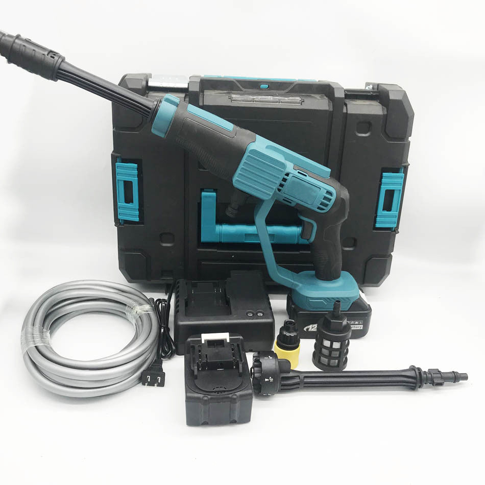 Export wholesale high-power lithium battery car washer DW Makita High Pressure Car Wash Water Gun Home Portable Car