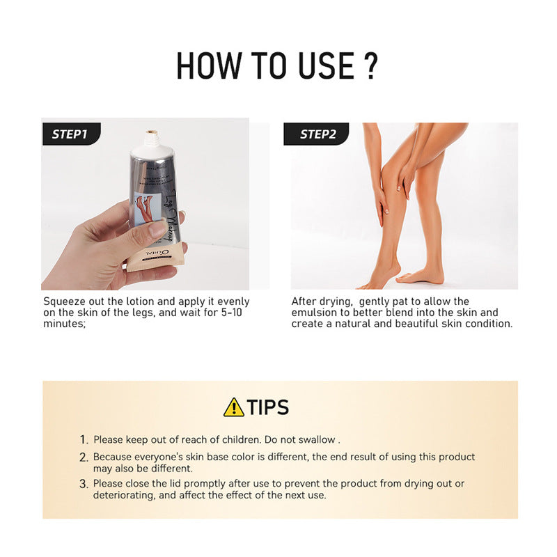 AliExpress Leg Cream Scar Covering Bare Skin Feel Stockings Leg Waterproof Non-Slip Makeup Contouring Moisturizing Cream