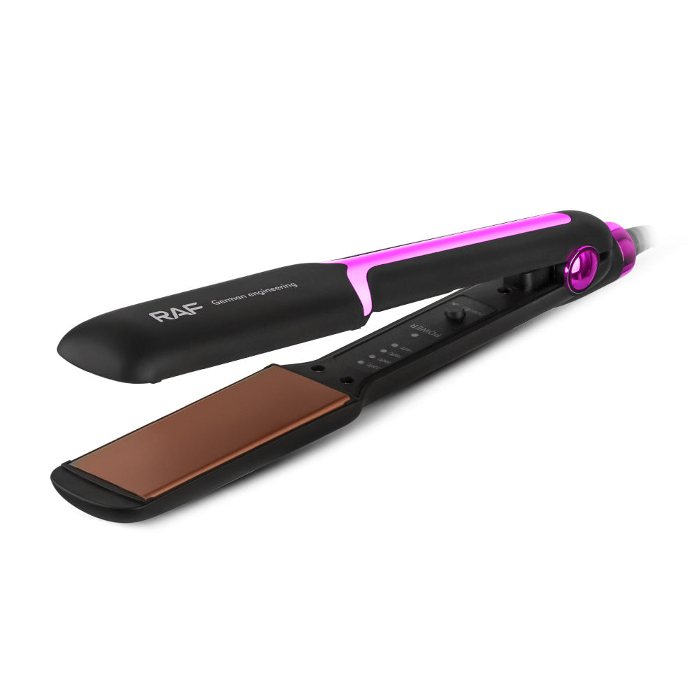 RAF EU Standard Home Use Volumizing Hair Root Clip Straightening Hair Styling Curler Straightener Negative Ion Hair Straightener