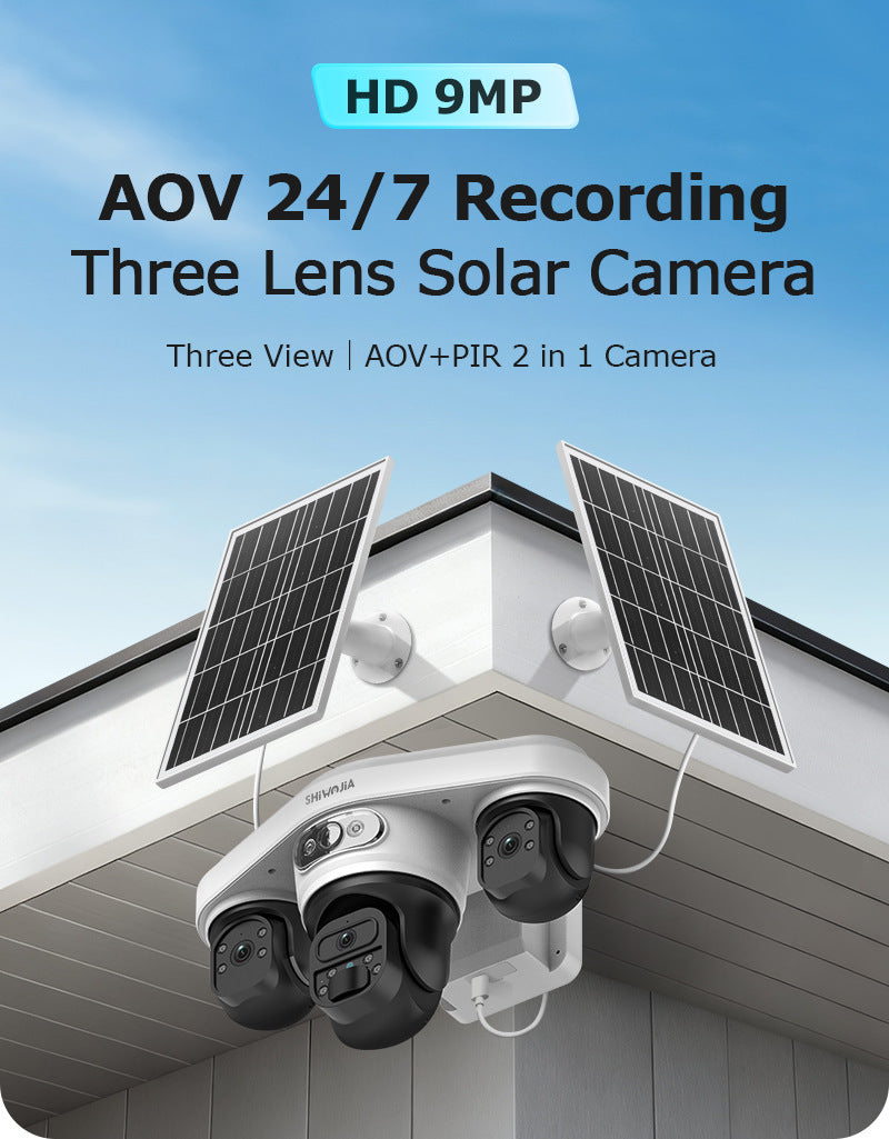 AOV Solar Camera Trinocular Solar Camera9MP High Definition Full Color AOV New Camera Product
