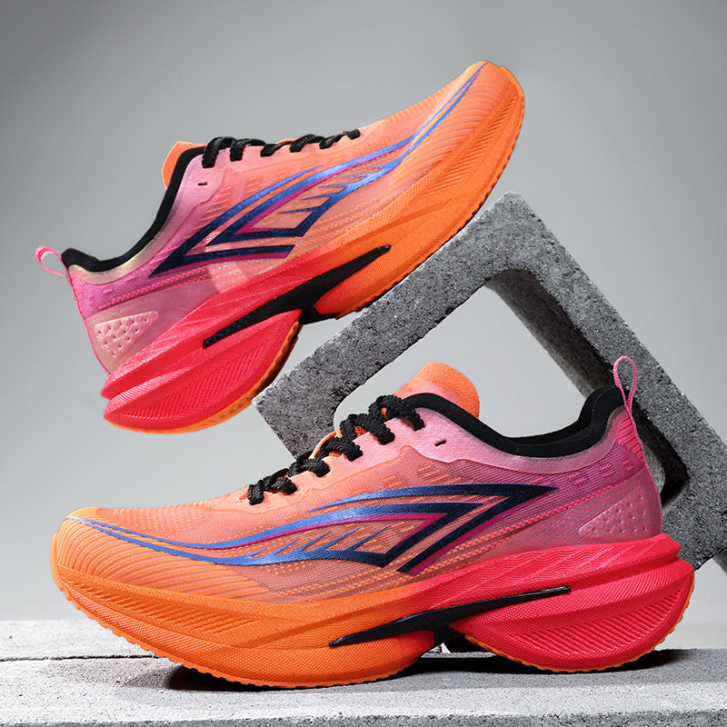 Spring Running Shoes Professional Physical Test Student Middle School Entrance Exam Field Training Shoes Carbon Plate Sports Casual Shoes Shock Absorption Men's Shoes