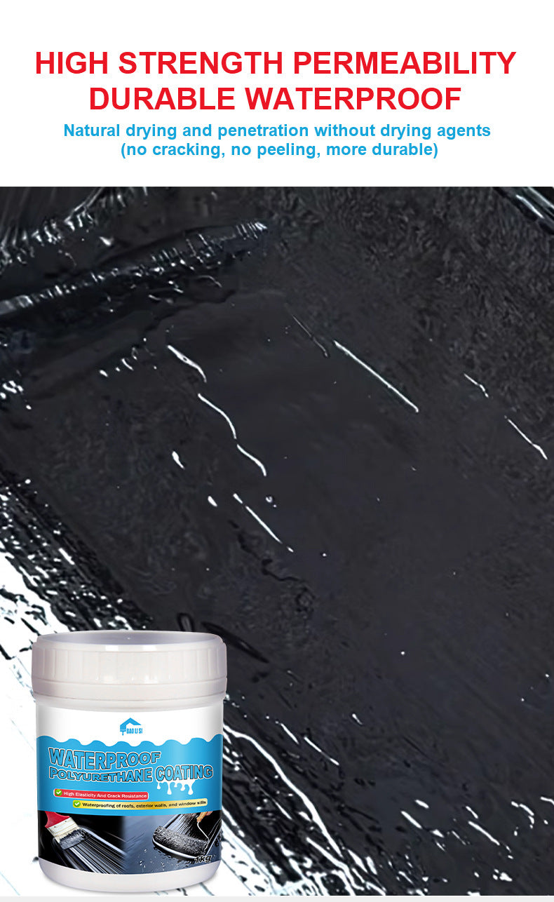 Waterproof Polyurethane Coating Roof Window Sill Liquid Membrane Flat House Crack Leak Sealant Anti-Seepage