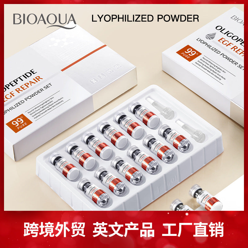 Full English Oligopeptide Freeze-Dried Powder Set BIOAOUA Hydrating Moisturizing Nourishing Skin Care Wholesale for  Trade
