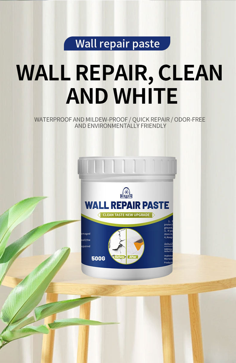 Wall Repair Paste for Repairing Wall Holes and Peeling, Household Putty Paste for Cracks and Nail Holes, White Wall Paste for Wall Repair