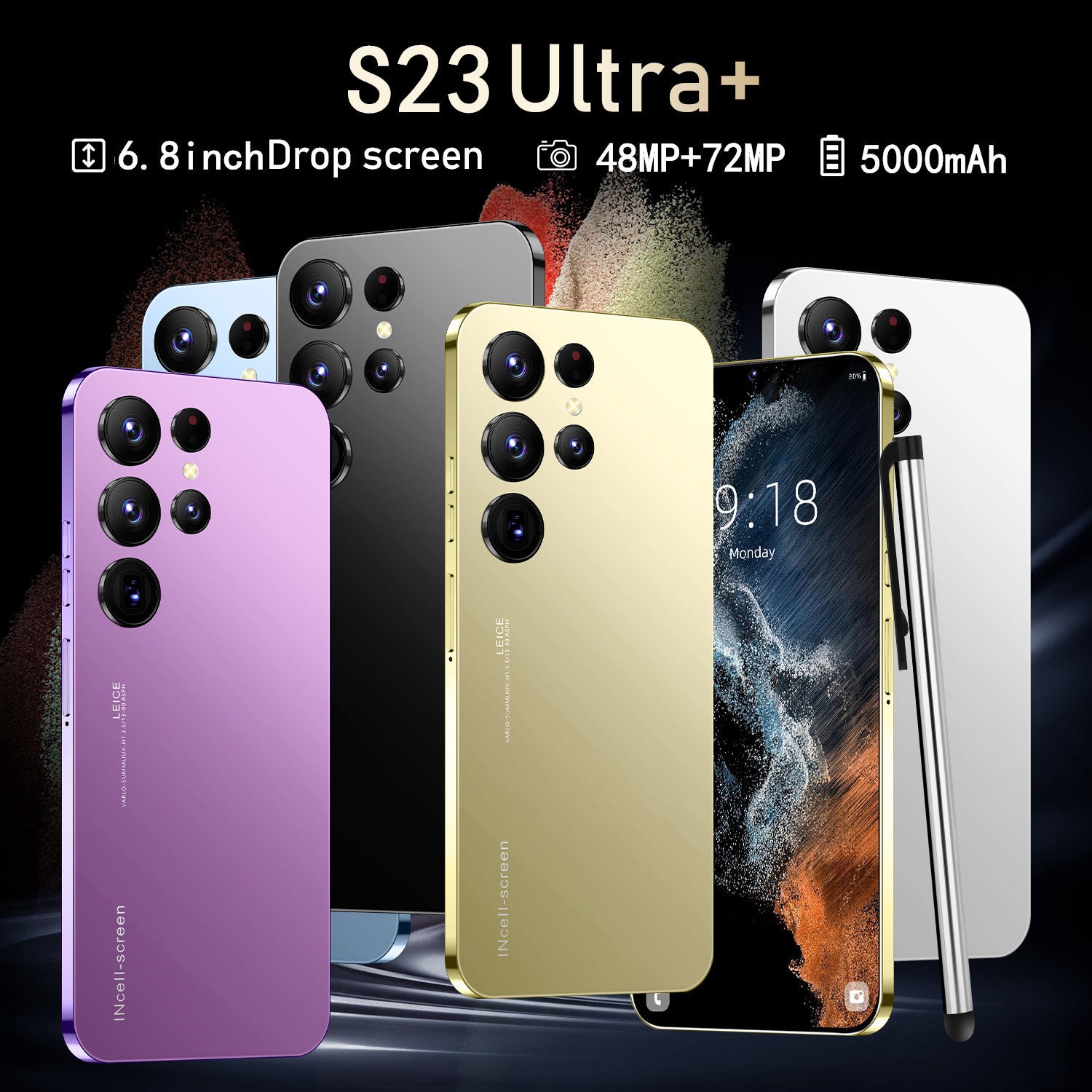 New Global Exclusive Smart5G Mobile Phone S23Ultra 16+1TB Android All-in-One Machine Source Factory