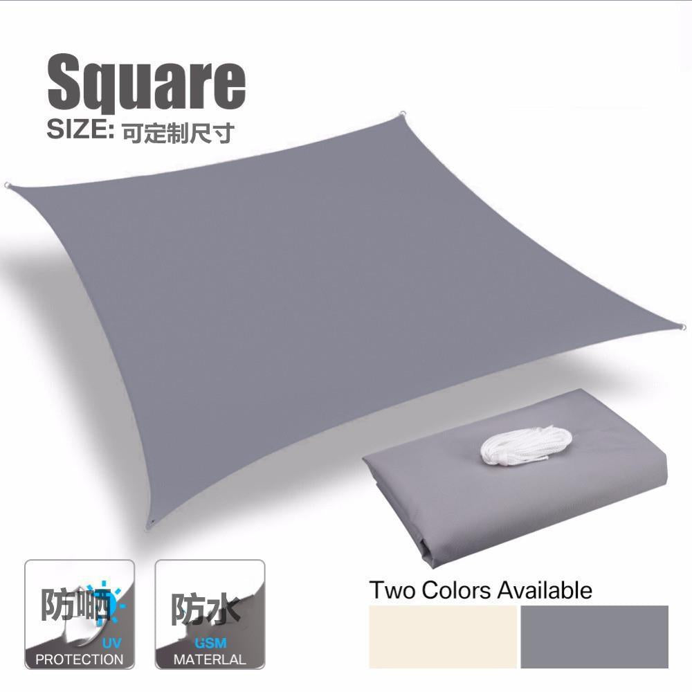 Outdoor Sunshade Sail Thickened Polyester Oxford Cloth Waterproof Courtyard Sunshade Canopy Rainproof Thickened