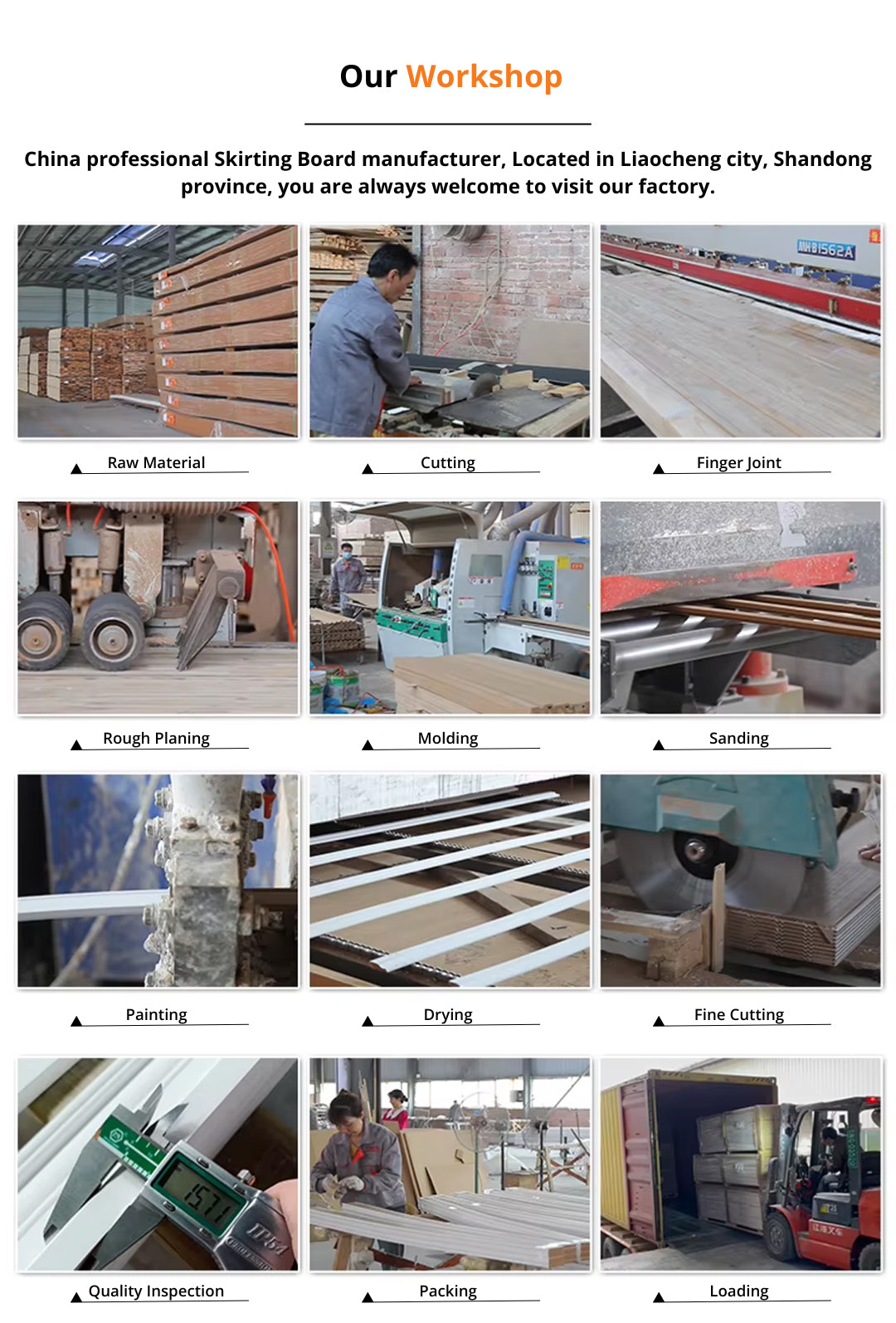 MDF/PU/PVC Skirting Board