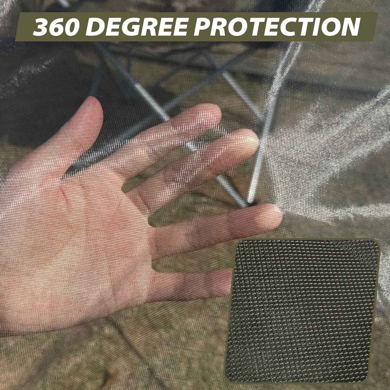 New Outdoor Mosquito Net Anti-Mosquito Dense Mesh Camping Fishing Sunshade Canopy Leisure Beach Pavilion