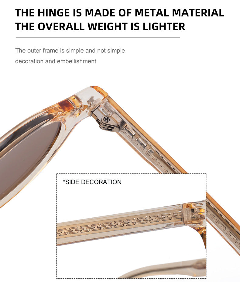 2025New European and American Round Small Frame Sunglasses for Women, Simple and Stylish Sun Protection Sunglasses for Women Wholesale shades