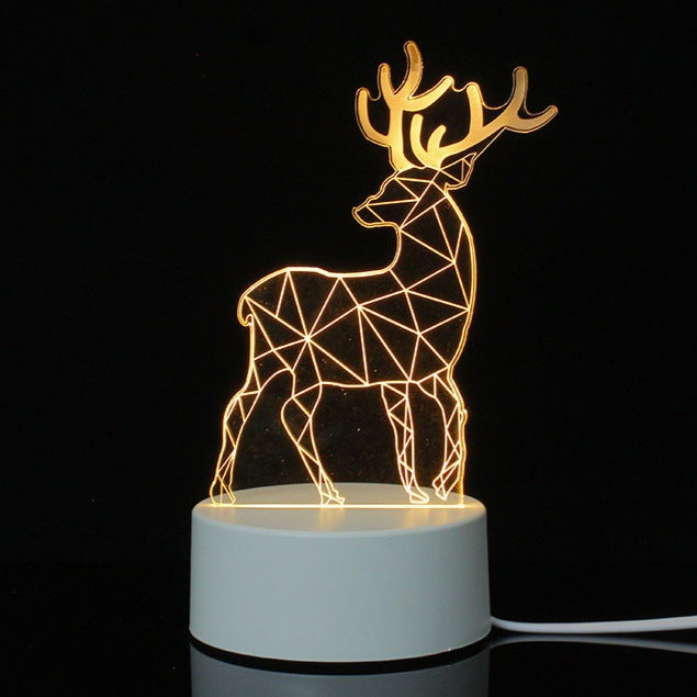 3D Night Light Acrylic Colorful Touch Remote Control Atmosphere Light Wholesale Dropshipping Creative Small Gift Factory