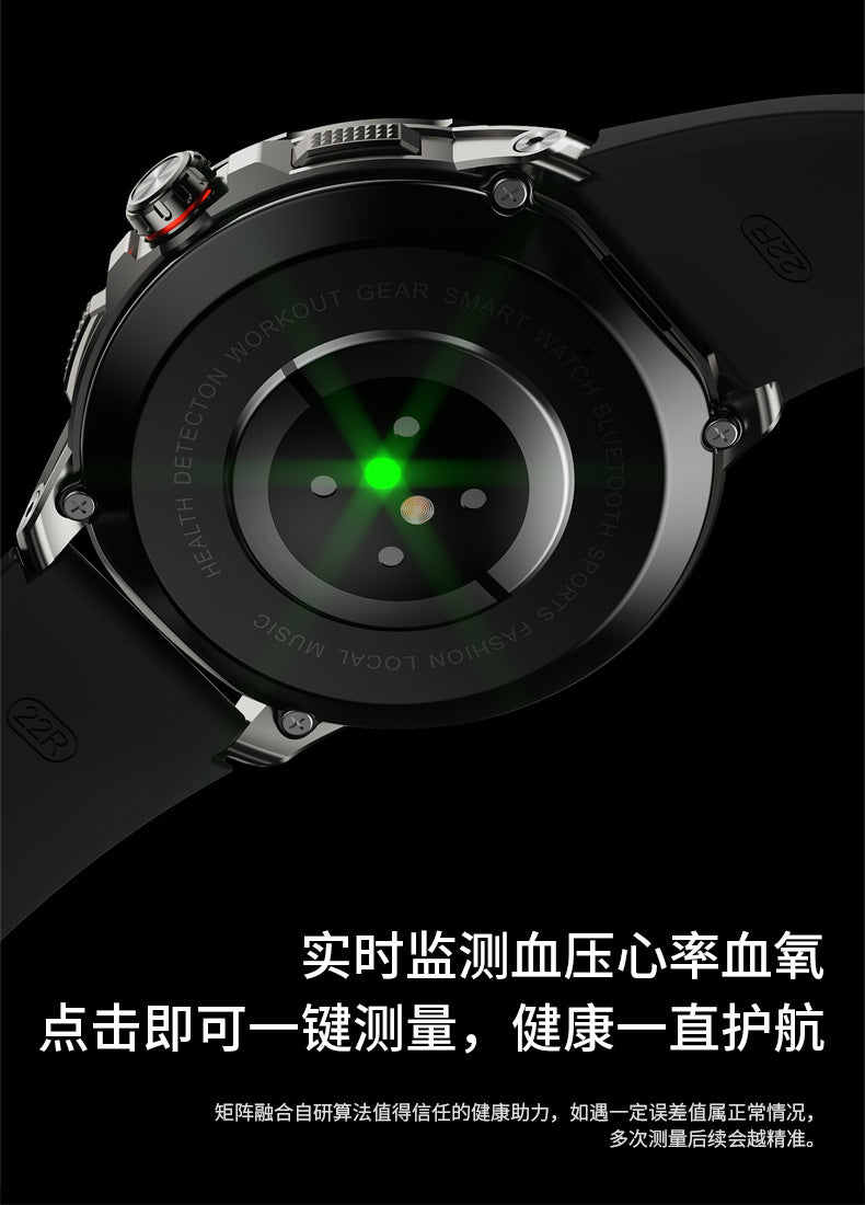H99Round Screen Card Slot Phone Watch 1.951-inch rotating camera for taking photos with heart rate and blood pressure dual system NFC
