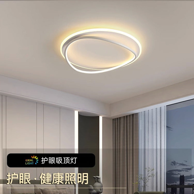 Nordic Light Luxury Bedroom Lamp LED Ceiling lamp for master bedroom, study room, dining room, simple modern oval light fixture