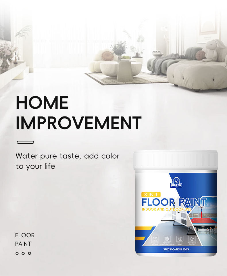 Home Floor Paint Three-in-One Epoxy Floor Paint Cement Floor Water-Based High Solid Wear-Resistant Resin Southeast Asia Environmental Protection