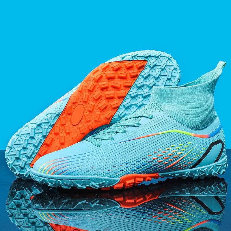 New football shoes for men and women AG Long Spike gold Competition Student Training Shoes Artificial Turf TF Wholesale of Broken Nails