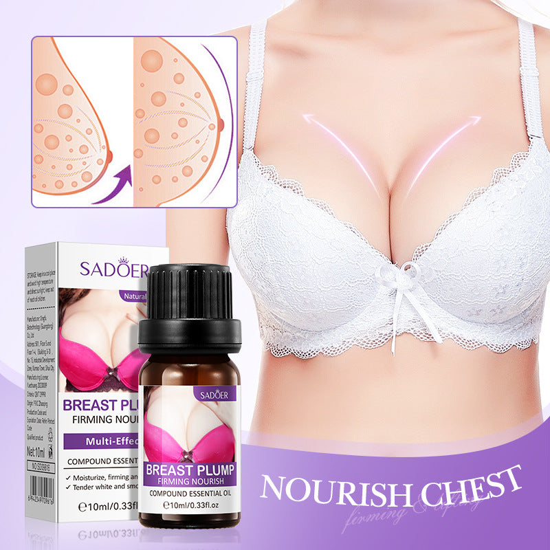 Full English Feng Yun Beauty Breast Essential Oil SADOER Moisturizing, Firming, Nourishing Breast Care Essential Oil  Wholesale