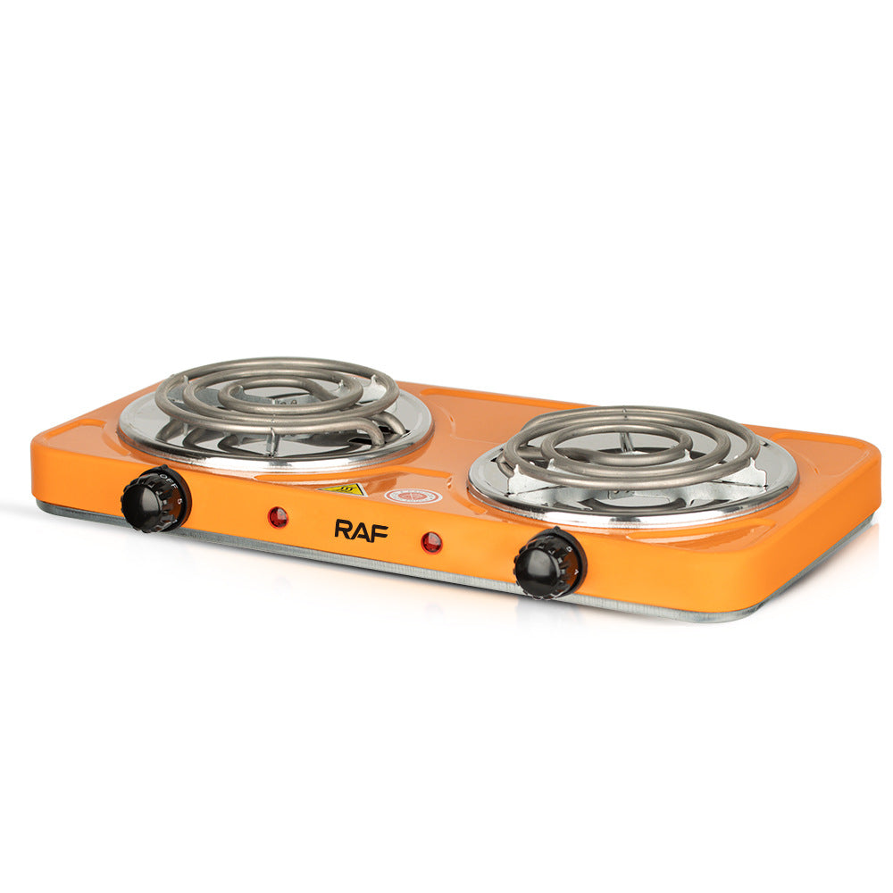 RAF European Standard Double-head Electric Stove for Home Use  Insulated Heating Closed Electric Stove Constant Temperature Universal Electric