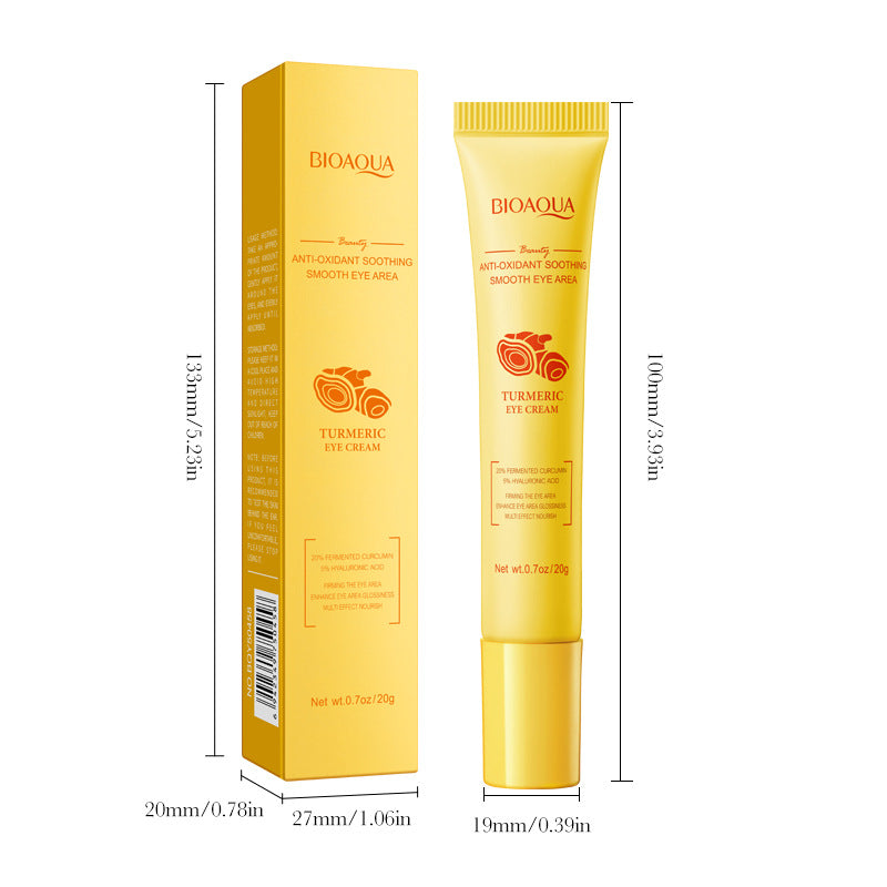 Turmeric Antioxidant Skin Rejuvenation Eye Cream BIOAOUA Brightening, moisturizing and moisturizing eye cream cross-border foreign trade wholesale