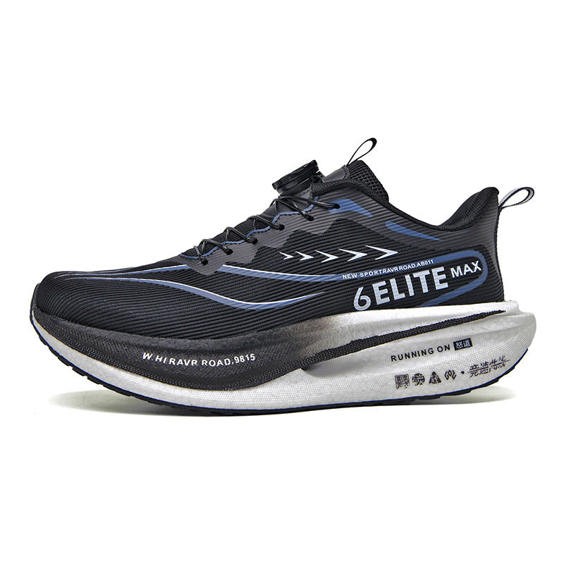 Feiteng6New Style Real Explosive Carbon Plate High Elastic Cushioning Running Shoes Luminous Casual fashion Couple Rotating Buckle Sneakers