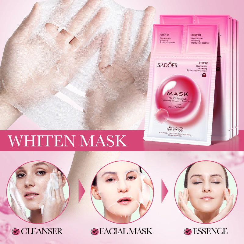 Trilogy Mask SADOER Hyaluronic Acid Firming Acne Removal Hydrating Beauty Mask Cross-Border Wholesale