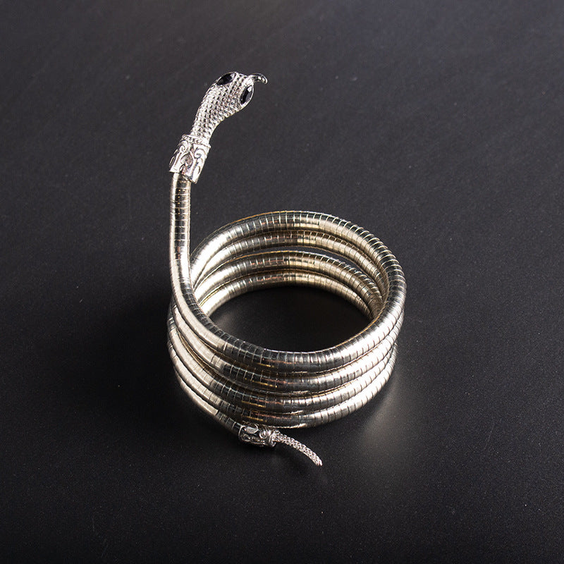 Men's New Necklace Women's Versatile High-end European and American Style Jewelry ins Minimalist Snake Bone Chain Snake Necklace