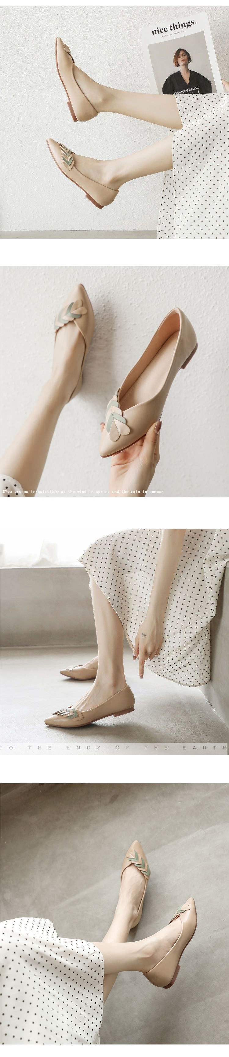 Women's Flat Shoes2025New Spring Pointed Toe All-Season Shoes Versatile Loafers Soft Sole Large Size Comfortable Women's Shoes