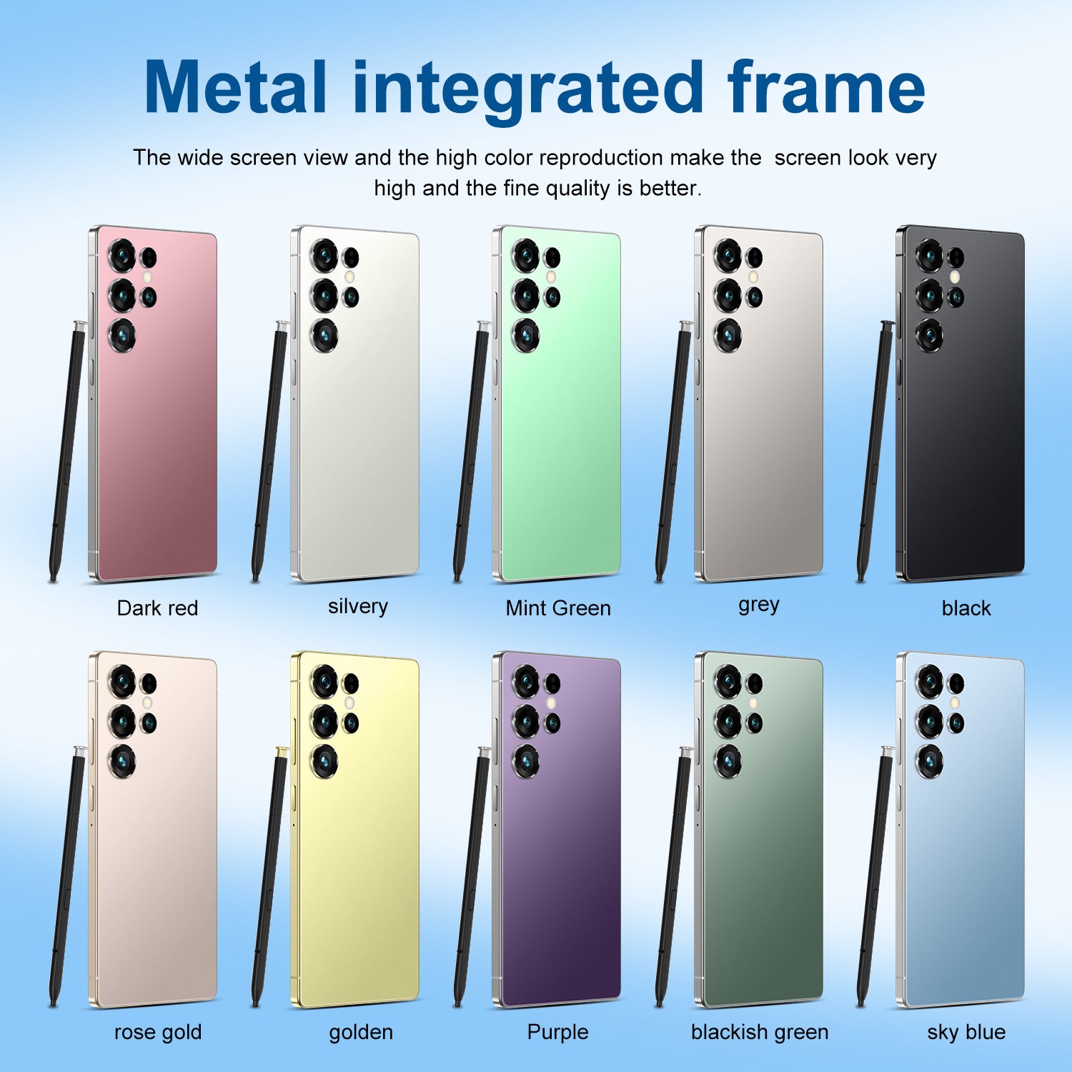 Smartphone S25 Ultra Android7.3Inch Hd Large Screen16+1T Mobile Phone Source Factory