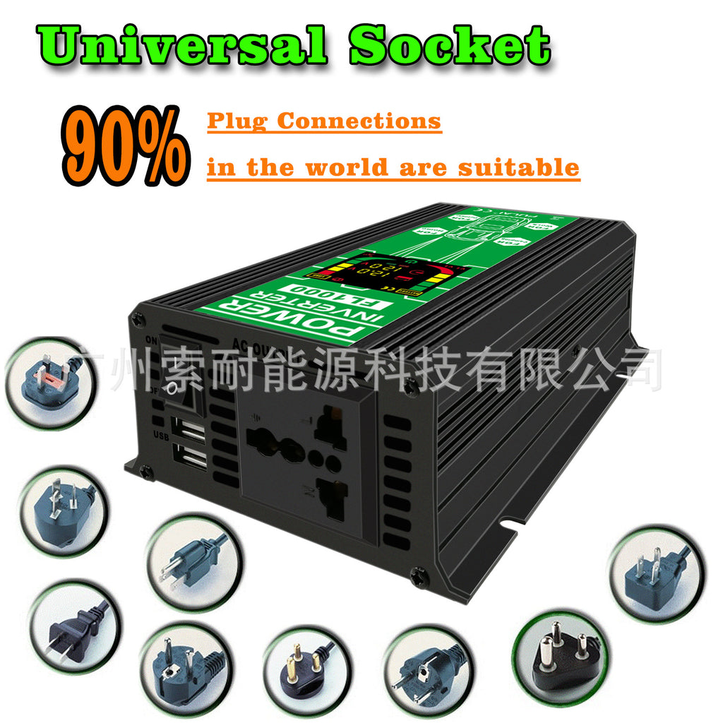 Amazon Inverter12V 500W Double USB Smart Display car power inverter