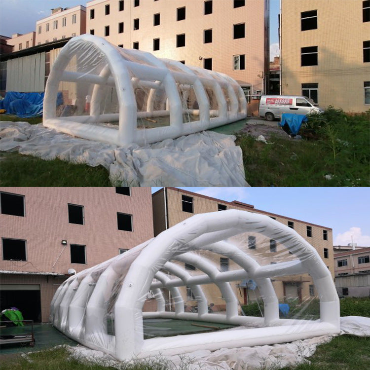 Outdoor Double-Layer Transparent Bubble Tent Rooftop Dining Inflatable Starry Sky Homestay Hotel Villa Restaurant Mongolian Yurt