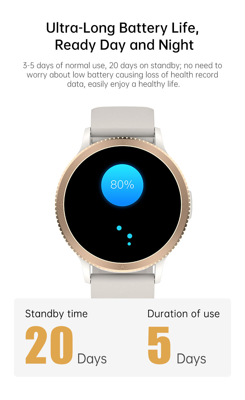 T01Smart Watch1.39inch Bluetooth call, heart rate monitor, step counter, sleep monitoring, message notifications, exercise