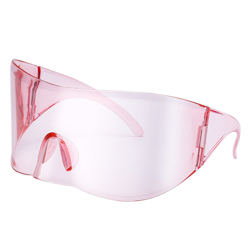 Outdoor Cycling Mercury Sunglasses for Women, European and American Style, Large Frame, Sun Protection Sunglasses for Men, Sports Windproof Glasses shades